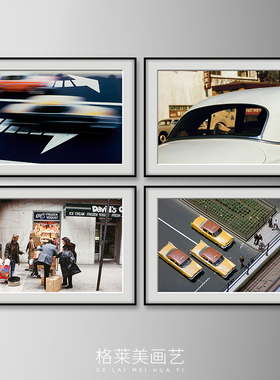 Ernst Haas 新彩色摄影作品挂画高级感小众艺术西餐厅酒店装饰画