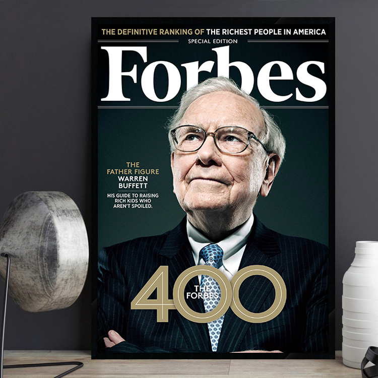 Warren Buffett 股神巴菲特 投资家企业家画像办公室励志海报壁画