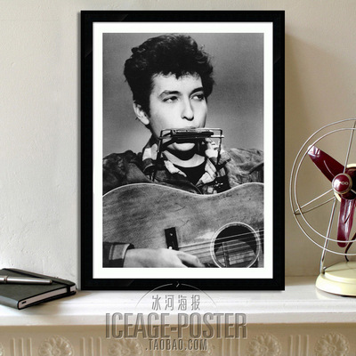 Bob Dylan鲍勃迪伦海报装饰画音乐餐厅咖啡厅酒吧民宿酒店壁挂画