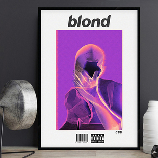 Frank Ocean blonde 欧美明星海报餐厅酒吧装饰画KTV时尚壁挂画