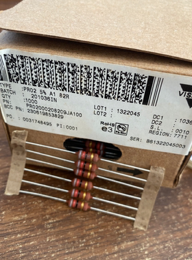 VISHAY BC PR02 82R 82欧 2W 发烧色环红电阻10个=3元