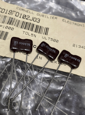 CD19FD102J03 1000PF/100P 500V 美国CDM 银云母电容器 云母电容