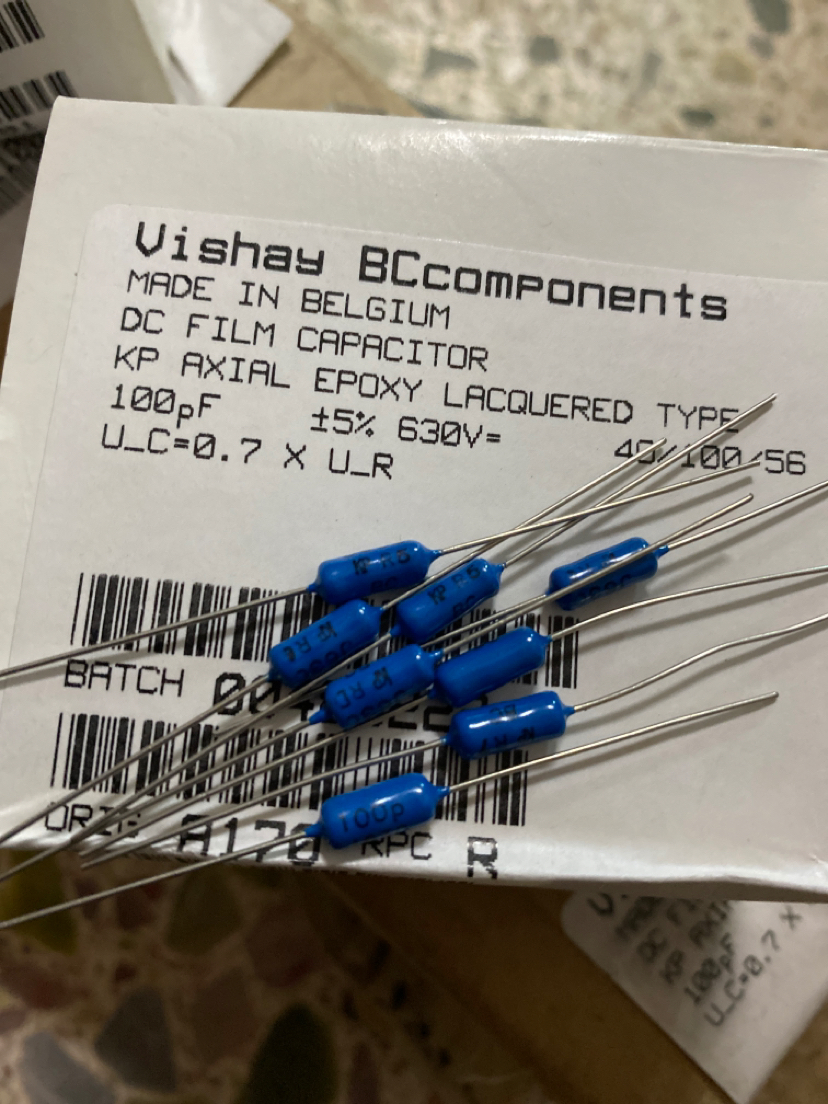 VISHAYph标轴向锡箔薄膜电容