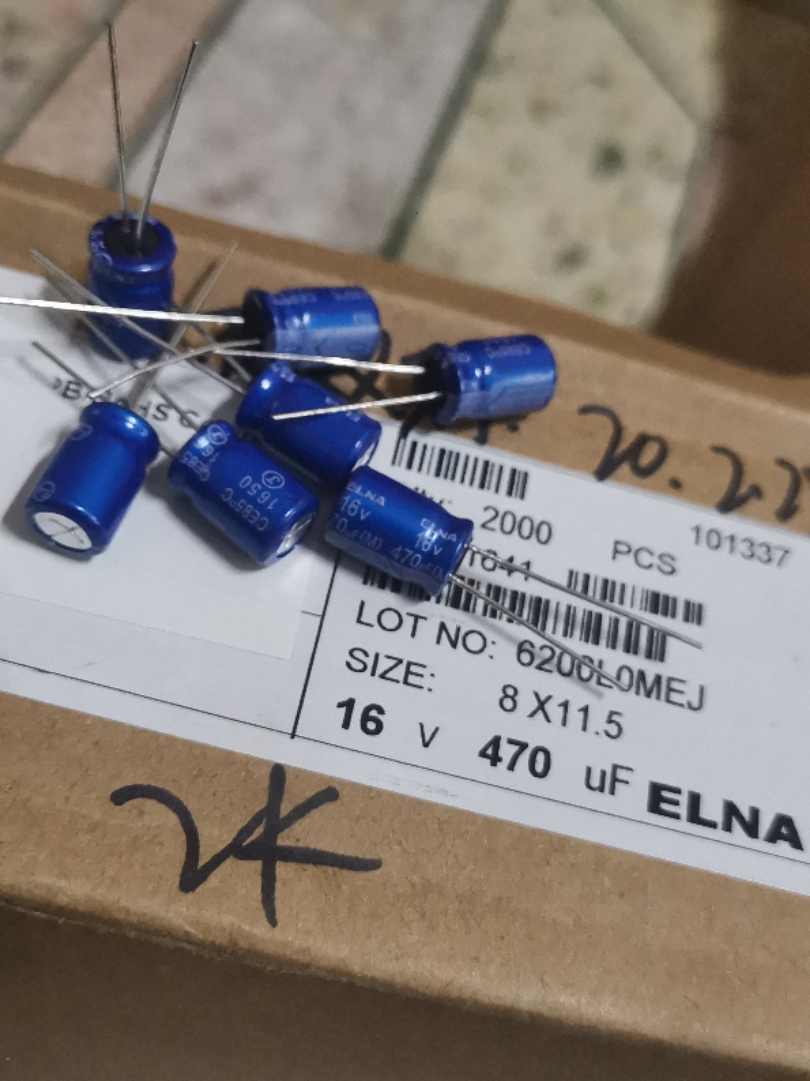 伊娜 ELNA 16V470UF/16v 8X11.5 RE3 发烧蓝袍音频电解电容器