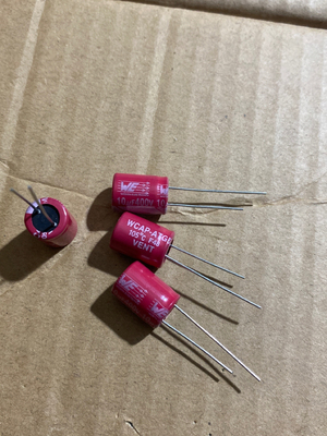电容 400V10UF 进口 红袍音频电解电容器 10uf/400v 10*16高压