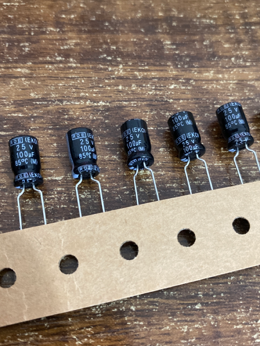 德国产地100uF 25V EKO ROE 补品发烧音频 电容器 电解电容 100UF