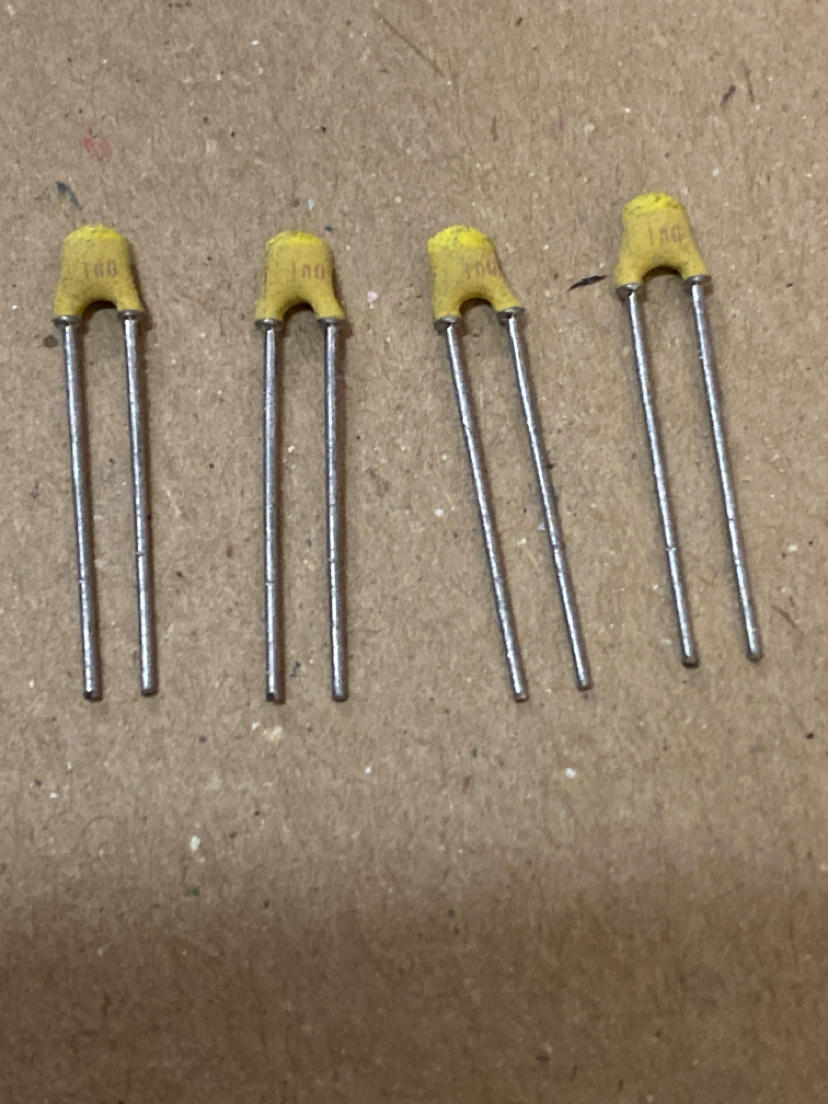 100v 1000PF/1000P/102 VISHAY BC高频银膜电容器  P2.5