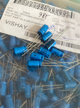 100V10UF 10UF100V VISHAY-BC音频滤波电解电容器 GRC 6*11