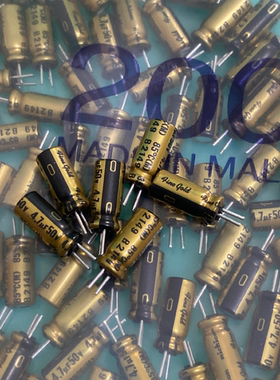 UFG1H4R7M 4.7UF50V 日本尼吉康FG(FINE GOLD)铜脚电解电容器5*11