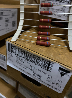 10只5.5元 3W 5% VISHAY PR03铜脚金属膜电阻器 3W 56K