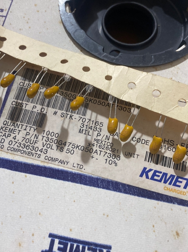 T350G475K050AT 4.7UF 50V KEMET基美 直插钽电容器
