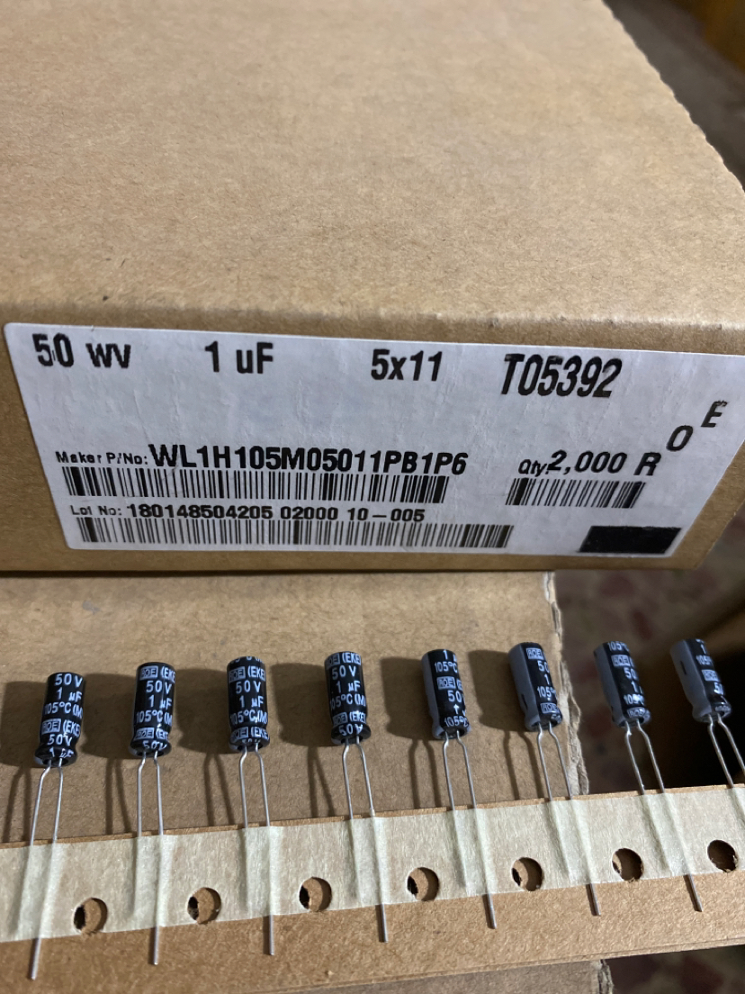 电容ROE 德国 50V1UF 音频电解电容器 1UF/50V  5*11