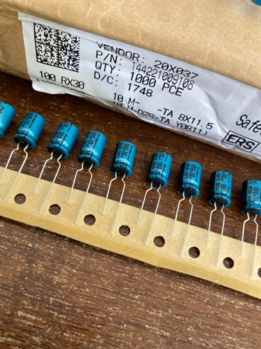 100V10UF红宝石耐高温电容130℃