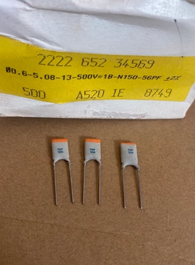 500V56PF 500V56P BC高频银膜电容 瓷介电容器 P5 铜脚