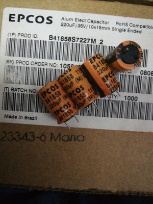B41858S7227M EPCOS耐高温电解电容器35V220UF 115℃ 10*16 220UF