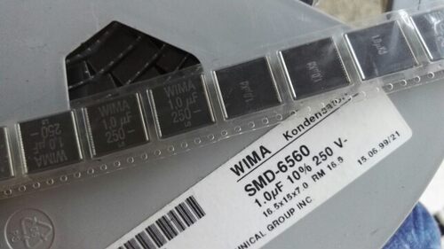 贴片SMD 威马 WIMA 1uF 250V SMD6560 250V1UF 250V105发烧电容器
