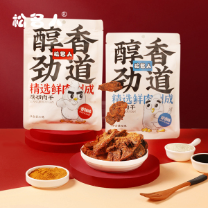 松名人原切鸡肉干手撕鸡胸肉解馋网红零食小吃办公室休闲食品耐吃