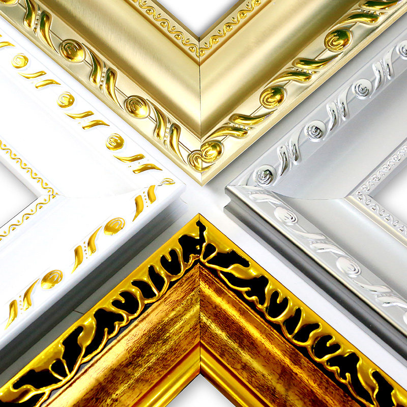 画框外框定做装裱定制任意大尺寸欧式复古像框架挂墙订做照片海报