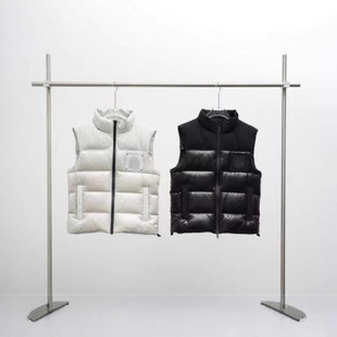 新款剪刀羽绒服高版本25FW LOGO羽绒马甲轻薄百搭舒适保暖情侣款