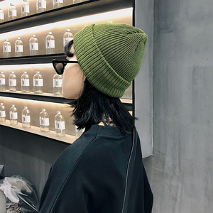纯色秋冬季ins针织帽