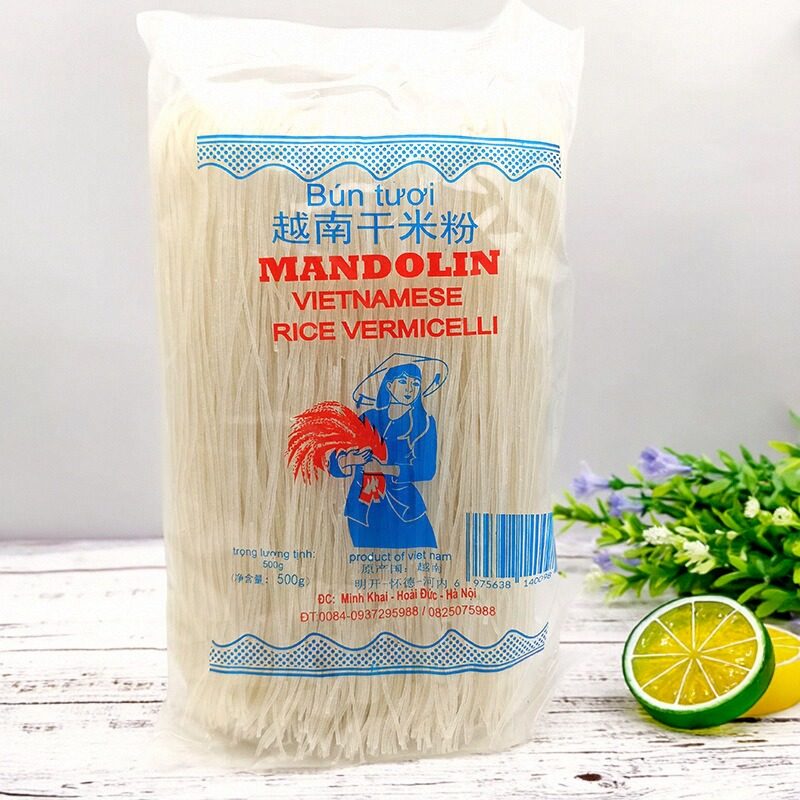 越南进口特产bun tuoi米粉干500g正品手工圆米线鸡牛肉汤粉丝包邮