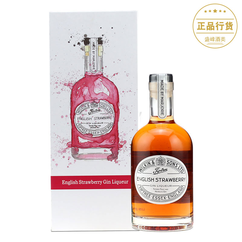 洋酒 english strawberry 缇树草莓金酒配制酒 英国进口350ml