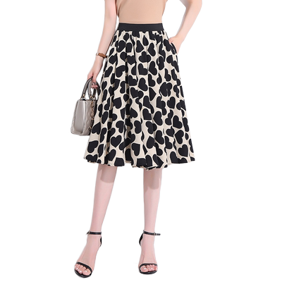 雪纺垂感新款宽松显瘦a字半身裙