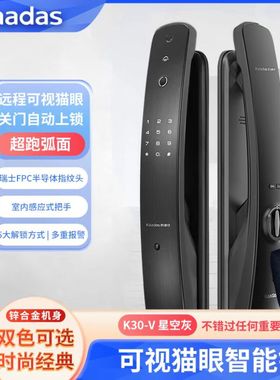 凯迪仕（KAADAS）K30-V全自动智能猫眼可视指纹锁家用电子密码锁