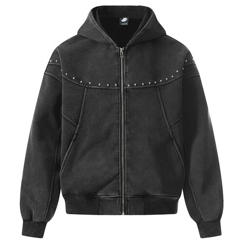 Retroloosezipperhoodie