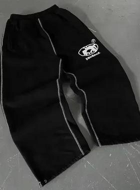 Camouflage loose elastic waist jogging pants男女款