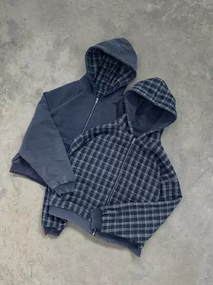 Retro Two-Tone Checkered Tracksuit