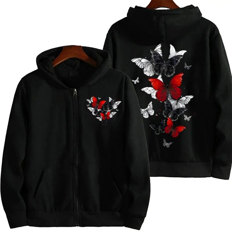 Butterfly Pattern Flower Anime Sportswear