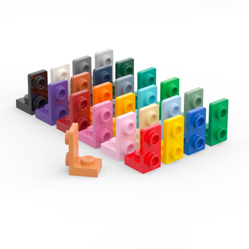 乐高738251x1x2托架黑白深灰