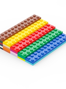 乐高LEGO 2445 2x12 基础板 黑白灰棕深米红蓝绿酒红