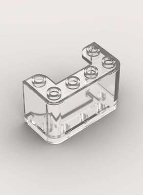 LEGO乐高 透明白色4594 2x4x2垂直挡风玻璃 4620810 6240532