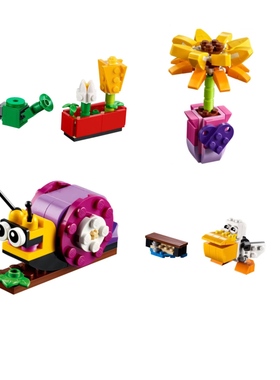 LEGO乐高 拼砌包 40399 30404 40283 30571 花束 创意三合一鹈鹕