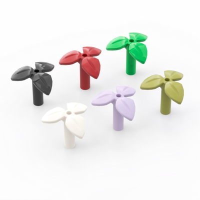 乐高37695三片叶子橄榄绿