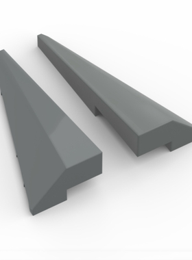 LEGO乐高 零配件 深灰色3504 3505 3x3 楔形斜面砖 左右一对