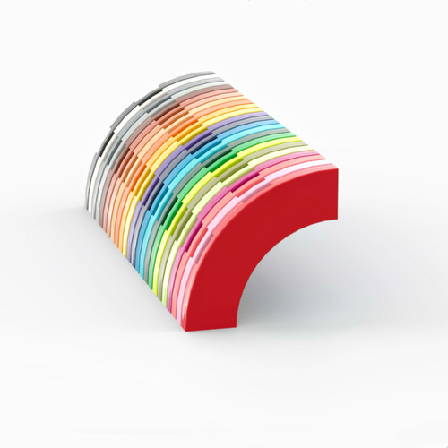 LEGO乐高793933x3弧形光面板