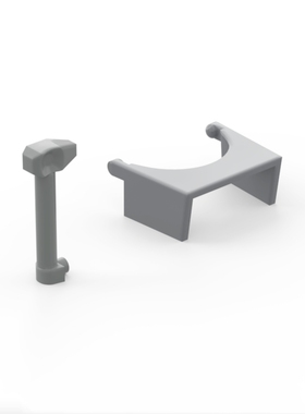 LEGO乐高 人仔配件 深灰色 72329 6004908 星战头盔护目罩 天线