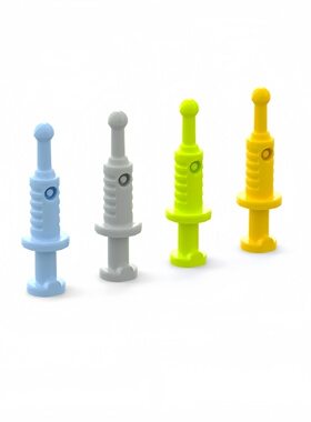 LEGO乐高 53020 87989 针管注射器 人仔工具手持 浅灰 浅绿 浅蓝