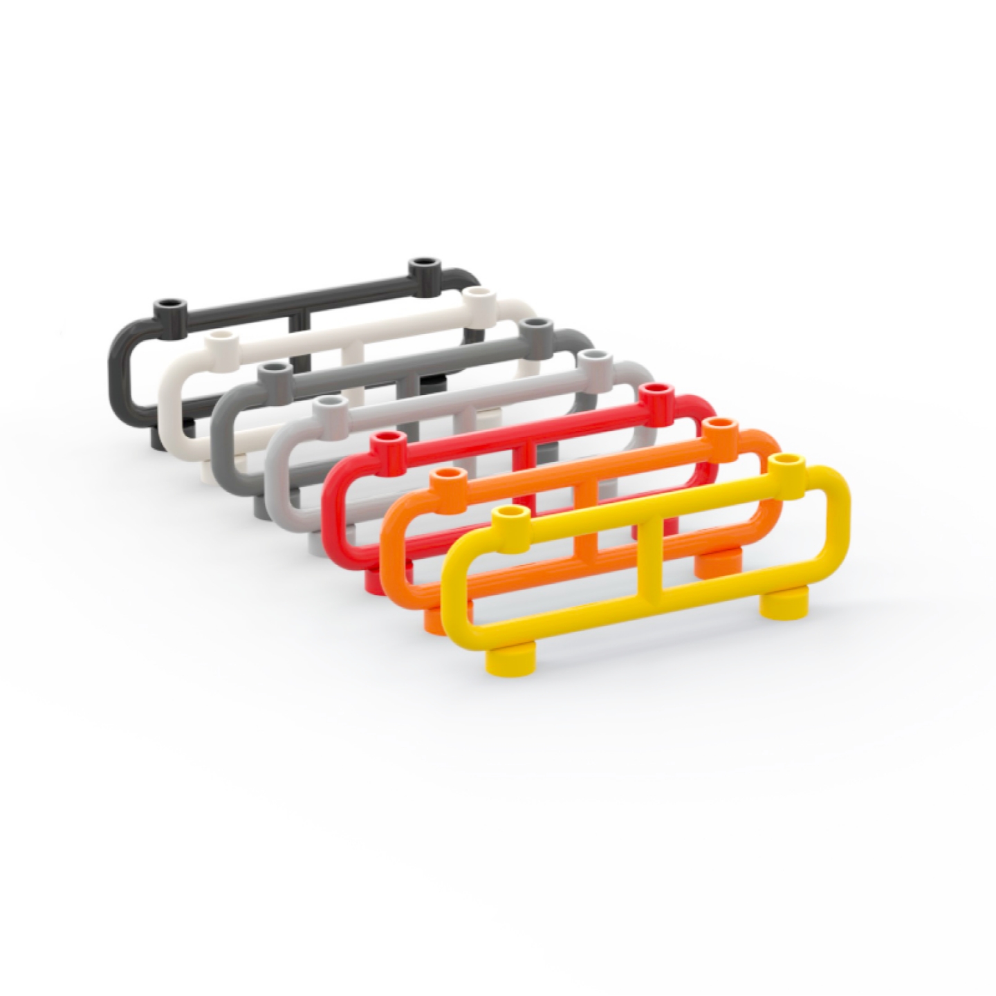 LEGO乐高 2486  1x8x2 围栏护栏 栅栏 黄色4189225