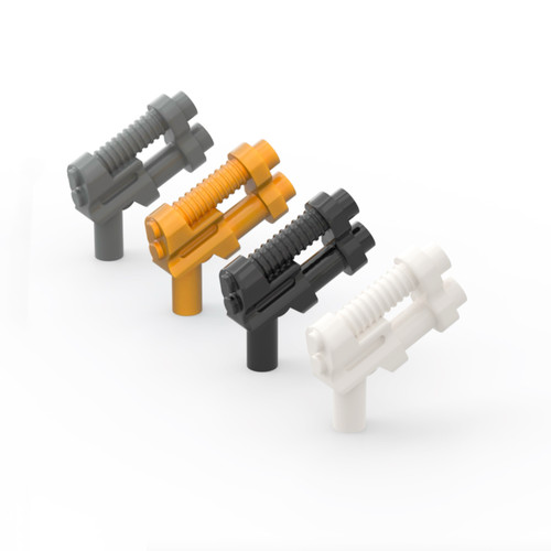 LEGO乐高 95199 双管手枪1厘米 武器 黑色 白6081466 深灰4623236