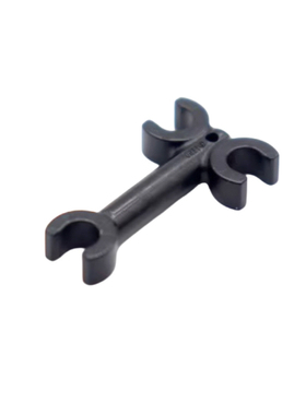 乐高LEGO 零配件 黑色3628 6445341 3向带夹扣连接件