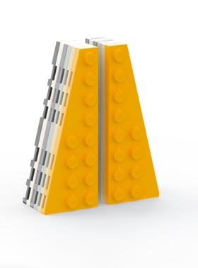 LEGO乐高 深灰色3544 3545 3x8 楔形面板 6542600 6542572