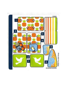 乐高LEGO 女孩系列42641贴纸 42641stk01 110635全新套装拆出