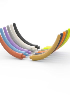 乐高LEGO 40379 动物尾巴尾骨触角 黑白橙浅银深橙中紫中蓝浅黄绿