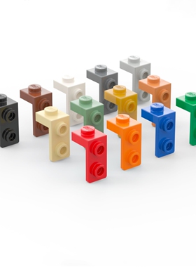 LEGO乐高 79389 1x1x2 托架件 支架 黑色 白色 深灰 浅灰 米 沙绿