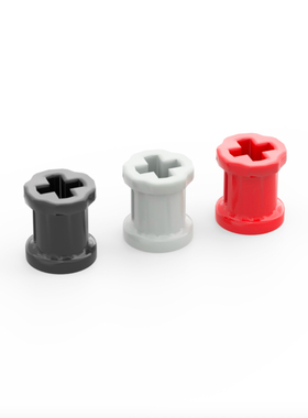 乐高LEGO 3713  1x1轴套 黑色4177421 6210506 浅灰6275844 红色