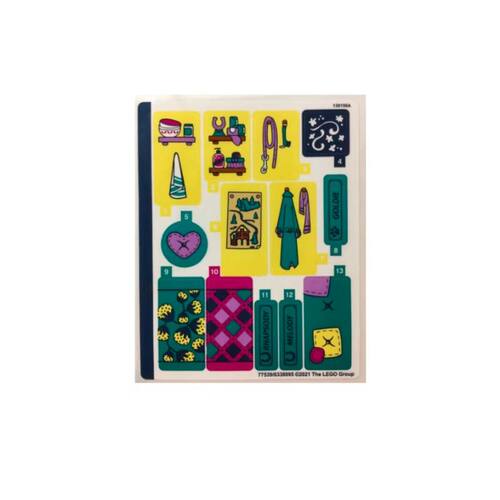 乐高LEGO 女孩系列41683贴纸 77539 6338095 全新套装拆出